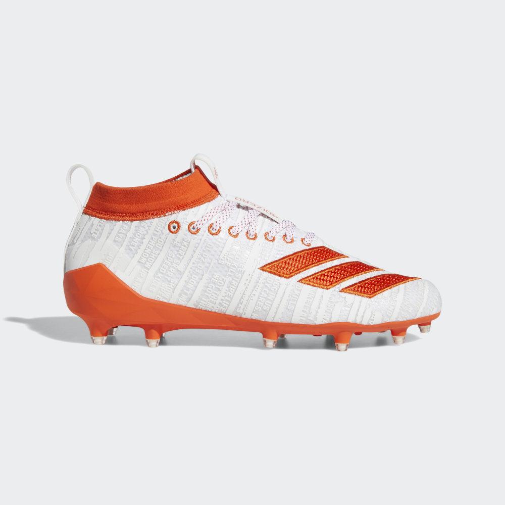 Ghete Fotbal Adidas adizero 8.0 Barbati Romania - Albi/Portocalii EE7452